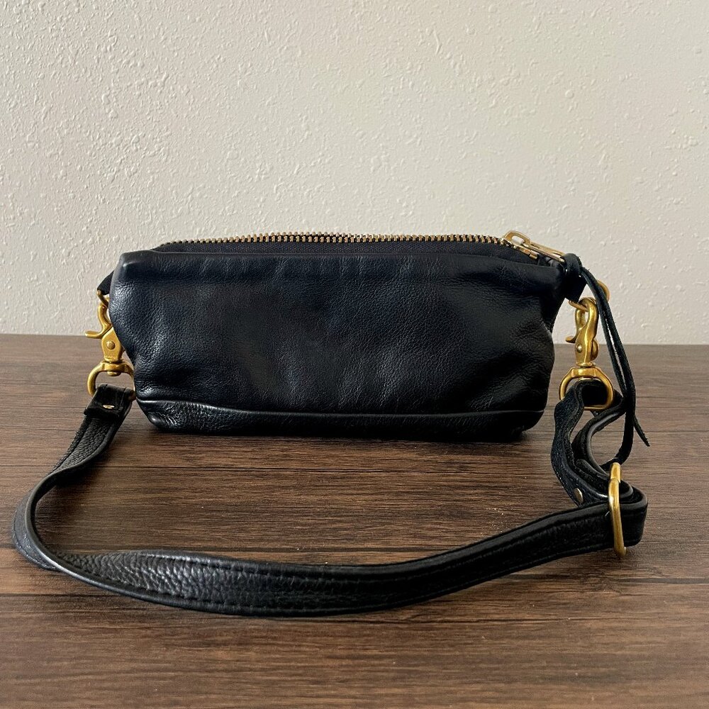 RAIS CASE Jax Mini Vida Black Leather Fanny Pack